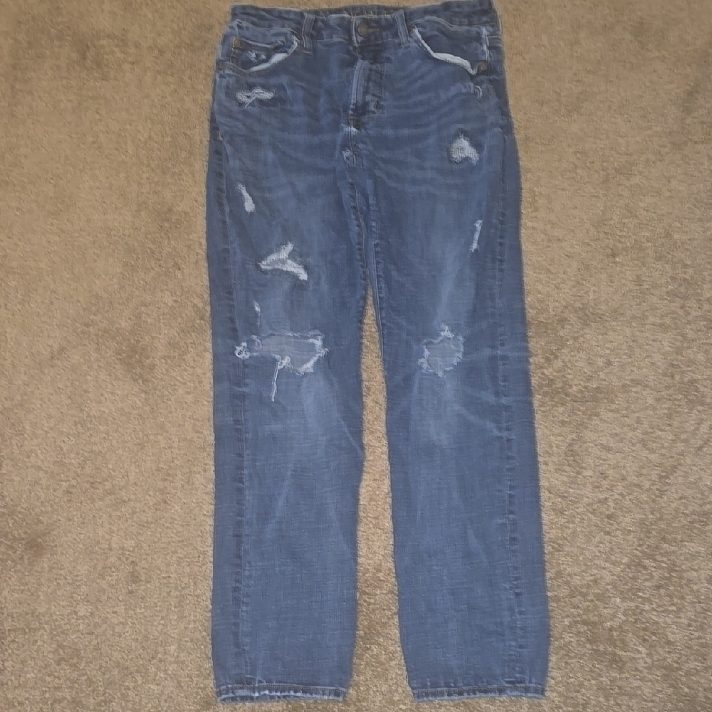 American Eagle Outfitters Blue Bootcut Jeans Distressed